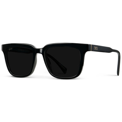 WILSON Men's Polarised Square Sunglasses in Triple Black by WMP Eyewear