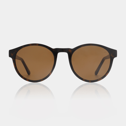 Demi Tortoise Round Unisex UV400 Sunglasses | A.KJÆRBEDE Marvin