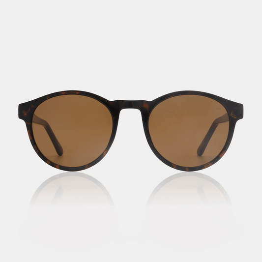 Demi Tortoise Round Unisex UV400 Sunglasses | A.KJÆRBEDE Marvin