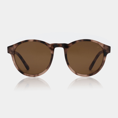 Marvin Round Tortoise Sunglasses UV400 | Unisex by AKJAERBEDE