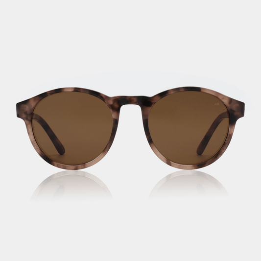 Marvin Round Tortoise Sunglasses UV400 | Unisex by AKJAERBEDE