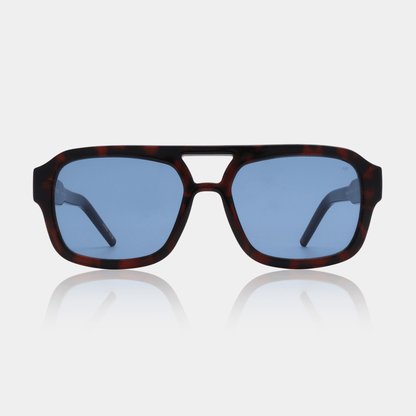 A.KJÆRBEDE KAYA Sunglasses l Demi Tortoise, Blue Lens