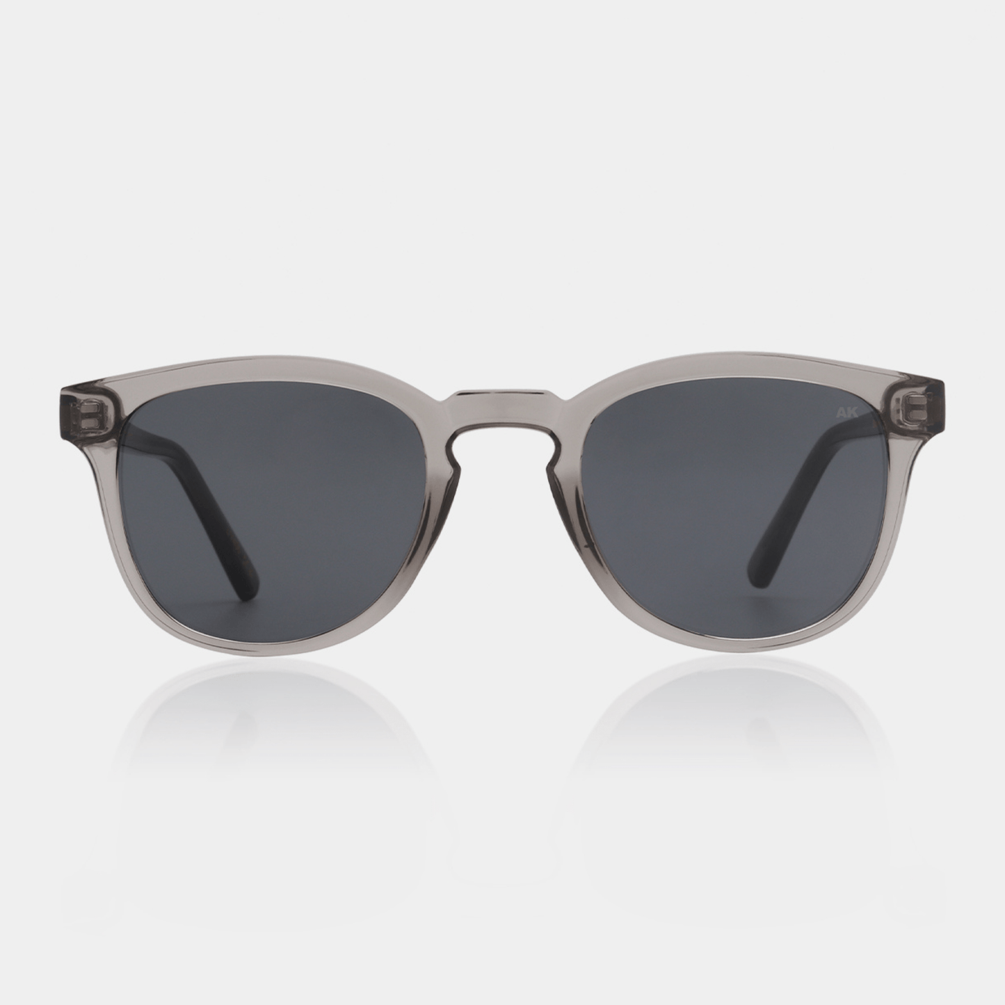 A.KJÆRBEDE (AKJAERBEDE) Bate Sunglasses | Grey Transparent Square Frame
