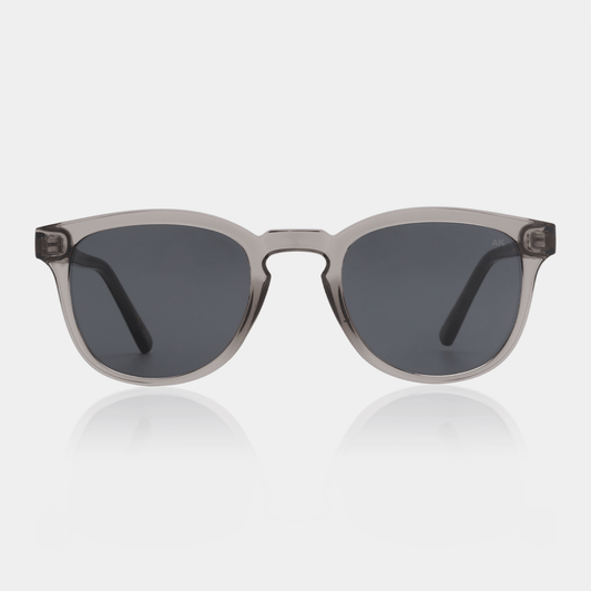 A.KJÆRBEDE (AKJAERBEDE) Bate Sunglasses | Grey Transparent Square Frame
