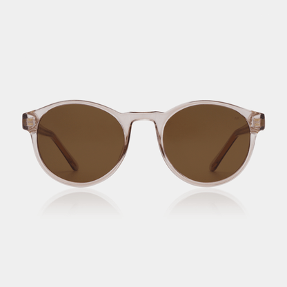 A.KJÆRBEDE Marvin Round Champagne Unisex UV400 Sunglasses
