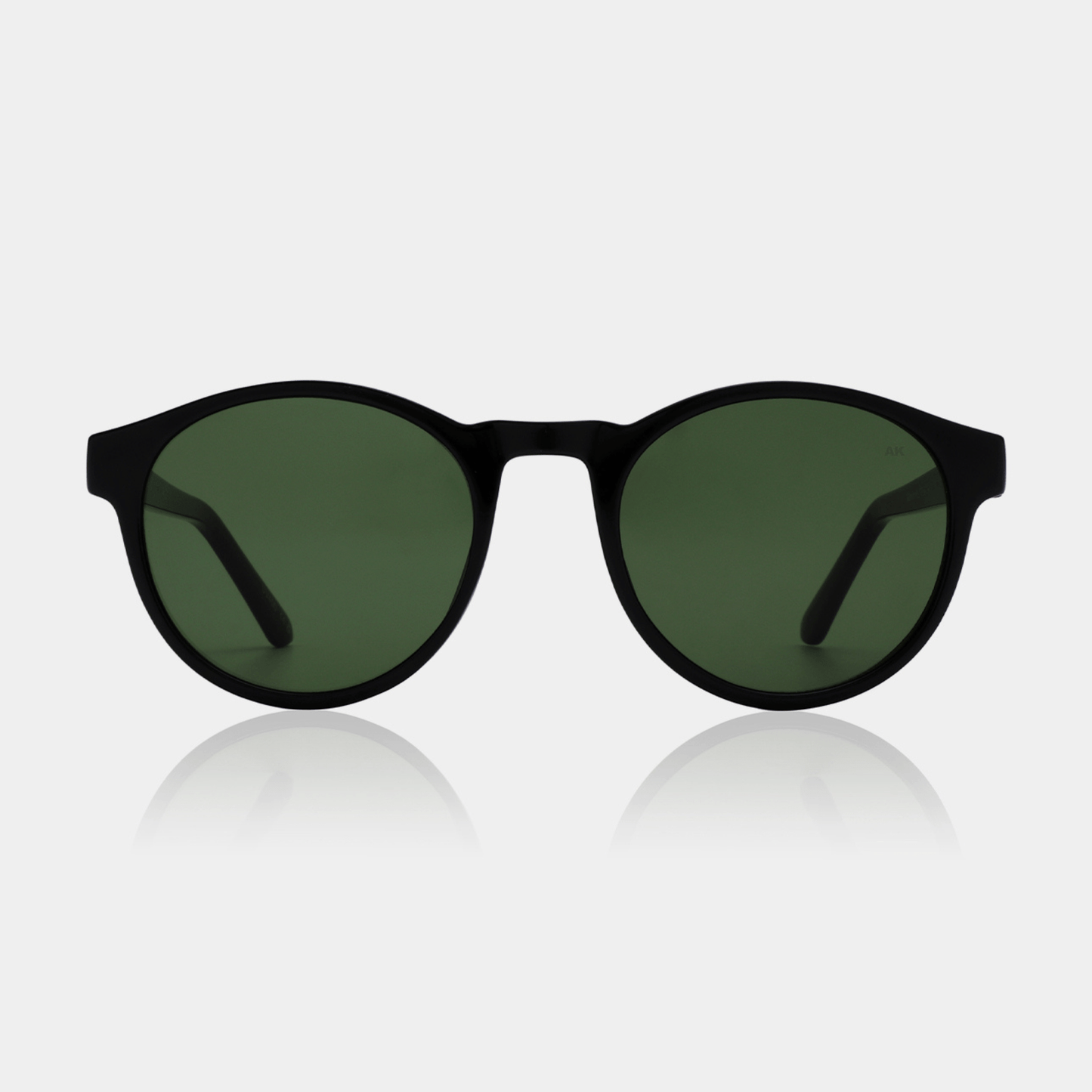 Marvin Black Round Sunglasses Unisex UV400 by AKJAERBEDE