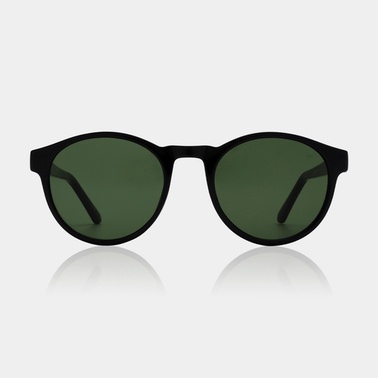 Marvin Black Round Sunglasses Unisex UV400 by AKJAERBEDE