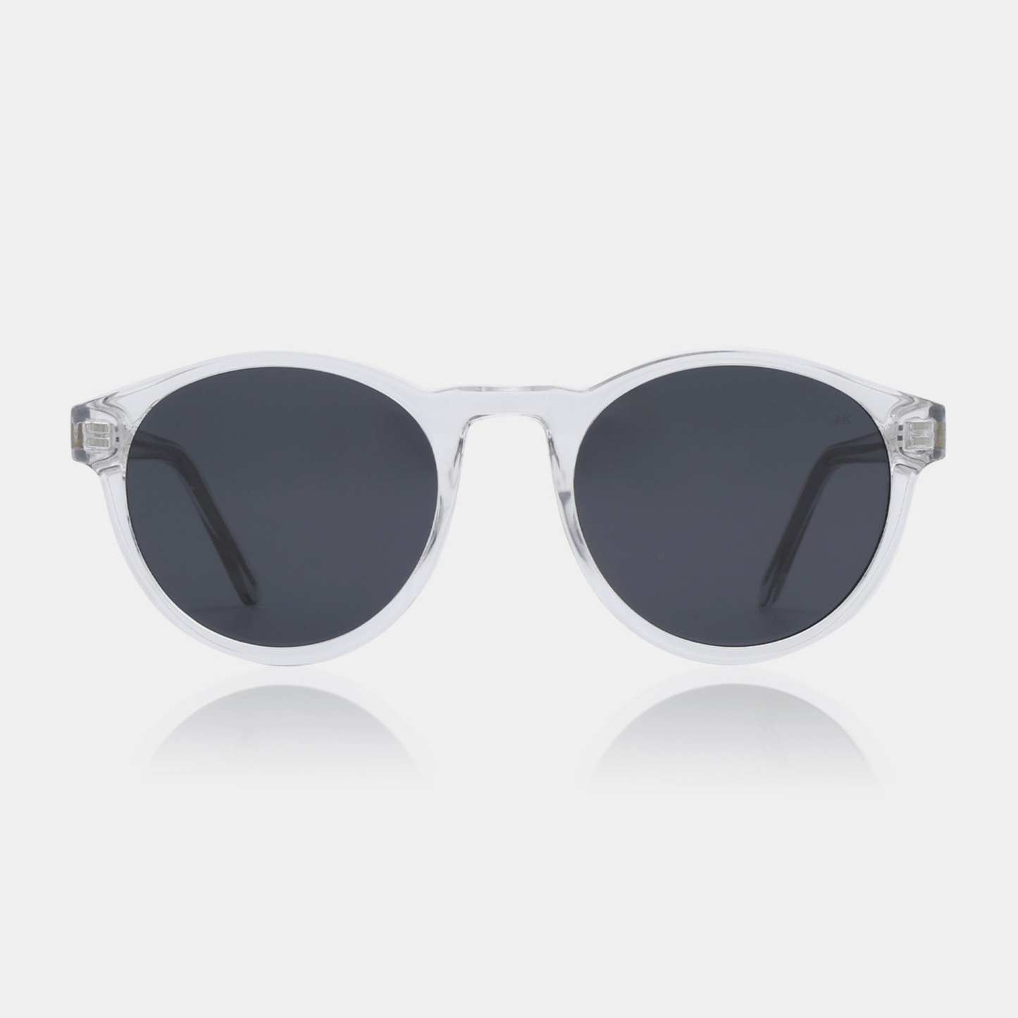A.KJÆRBEDE (AKJAERBEDE) Marvin Sunglasses | Crystal Round Frame