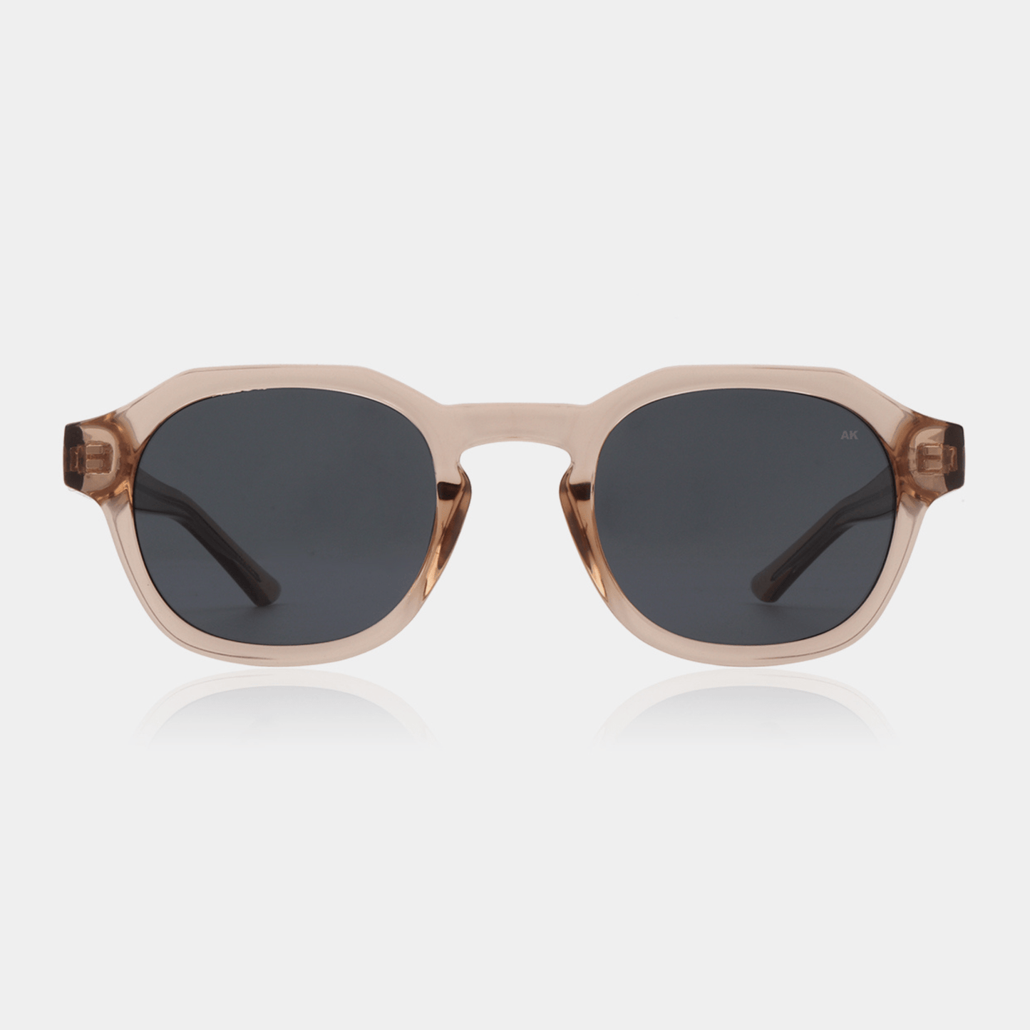 A.KJÆRBEDE (AKJAERBEDE) Zan Sunglasses | Champagne Frame, Grey Lens