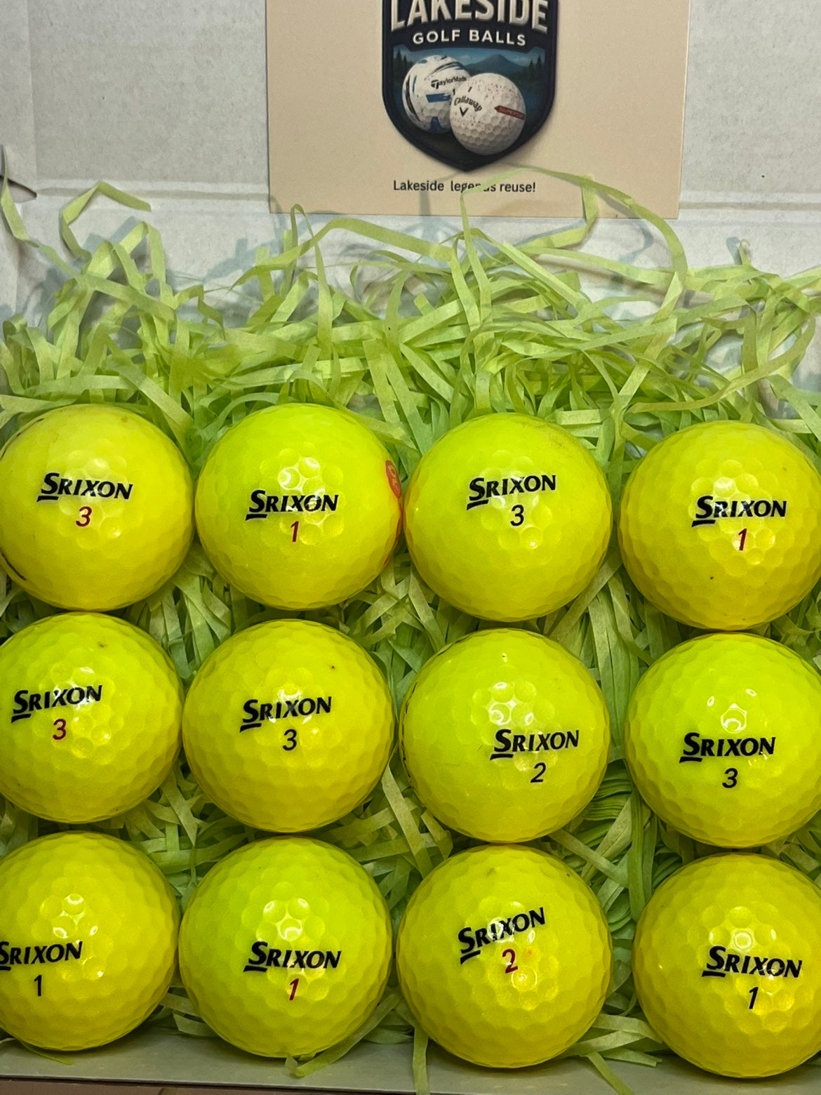 12 Srixon Z-Star Optic Golf Balls