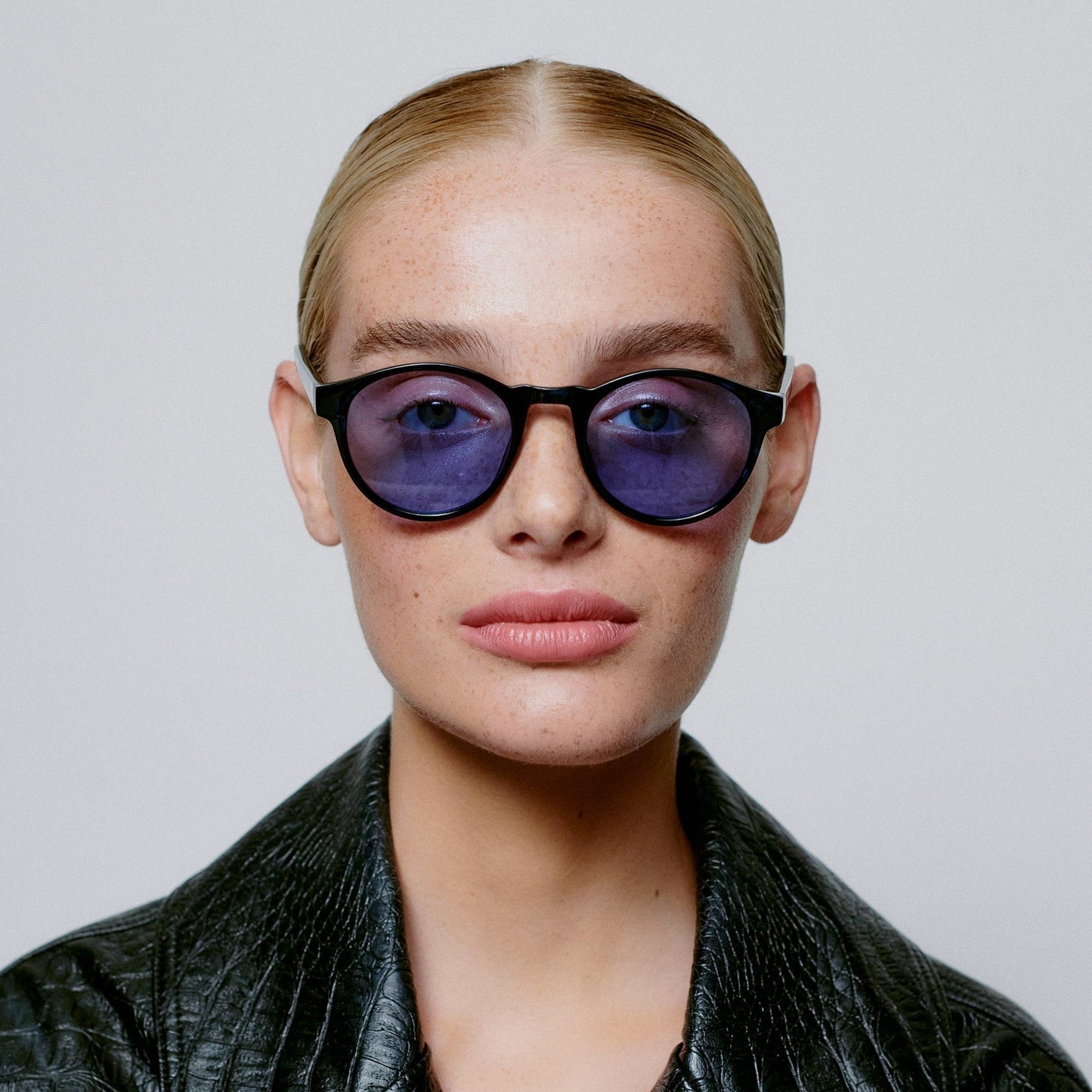 A.KJÆRBEDE (AKJAERBEDE) Marvin Sunglasses | Blue Demi, Blue Lens