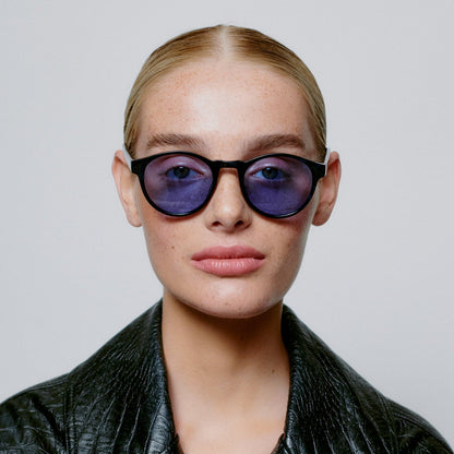A.KJÆRBEDE (AKJAERBEDE) Marvin Sunglasses | Blue Demi, Blue Lens