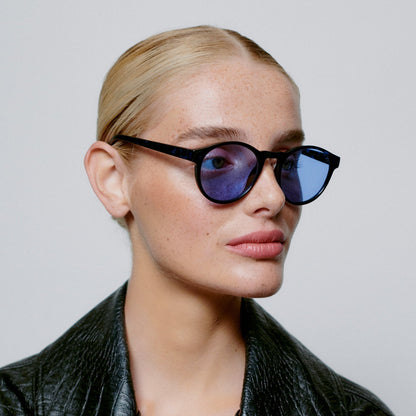 A.KJÆRBEDE (AKJAERBEDE) Marvin Sunglasses | Blue Demi, Blue Lens