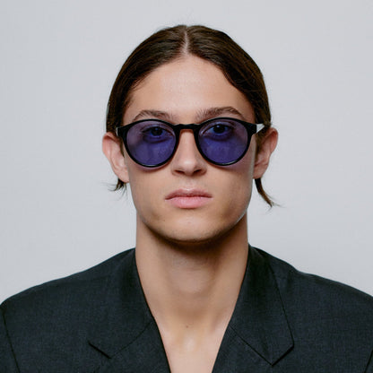 A.KJÆRBEDE (AKJAERBEDE) Marvin Sunglasses | Blue Demi, Blue Lens