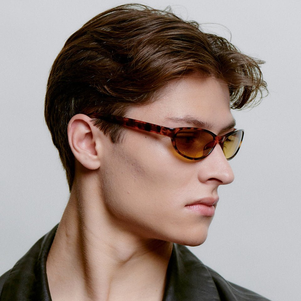 A.KJÆRBEDE ALEXA Narrow Cat Eye Sunglasses - Havana Tortoise