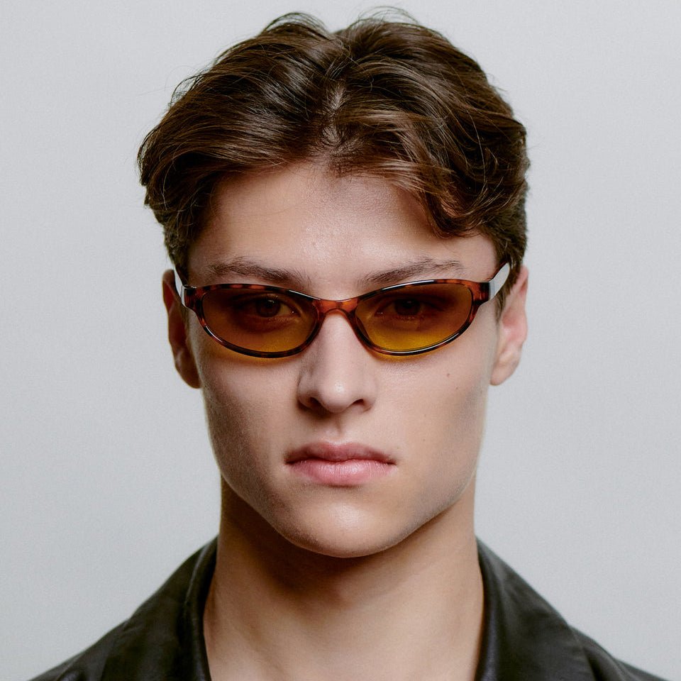 A.KJÆRBEDE ALEXA Narrow Cat Eye Sunglasses - Havana Tortoise