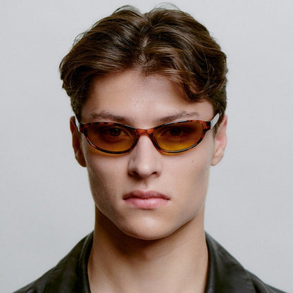 A.KJÆRBEDE ALEXA Narrow Cat Eye Sunglasses - Havana Tortoise