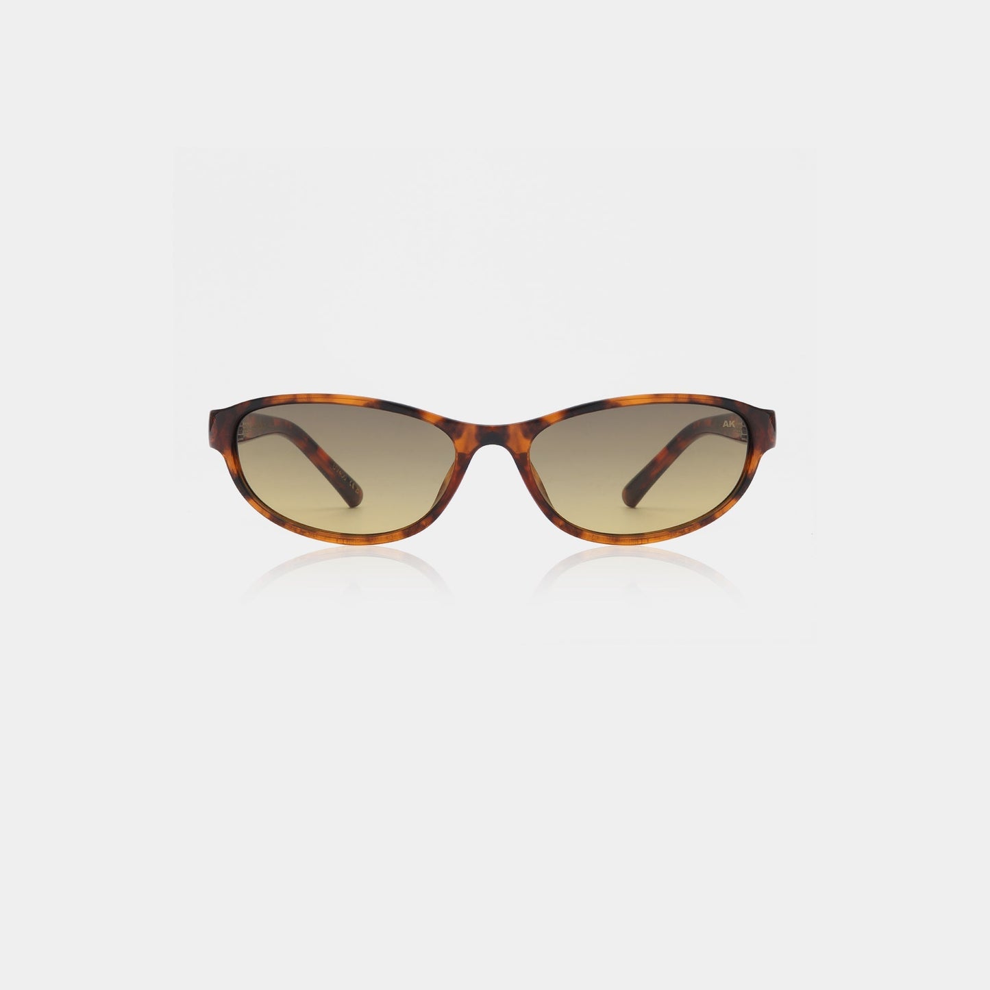 A.KJÆRBEDE ALEXA Narrow Cat Eye Sunglasses - Havana Tortoise