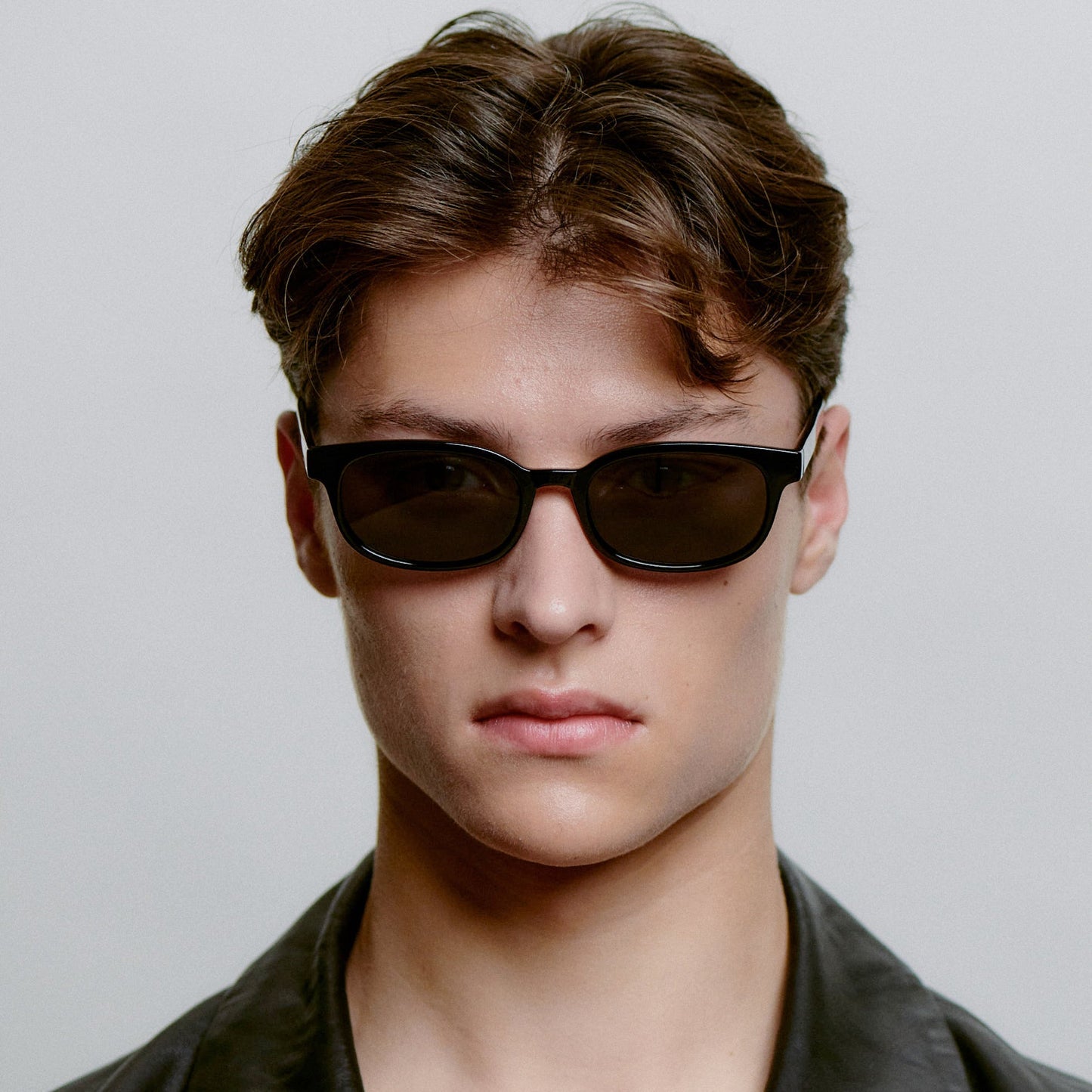 A.KJÆRBEDE CHARLIE Classic Rectangle Sunglasses - Black