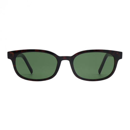 A.KJÆRBEDE CHARLIE Classic Rectangle Sunglasses - Demi Tortoise