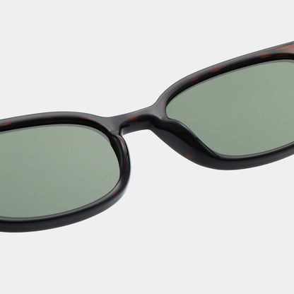 A.KJÆRBEDE CHARLIE Classic Rectangle Sunglasses - Demi Tortoise