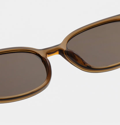 A.KJÆRBEDE CHARLIE Classic Rectangle Sunglasses - Smoke Transparent