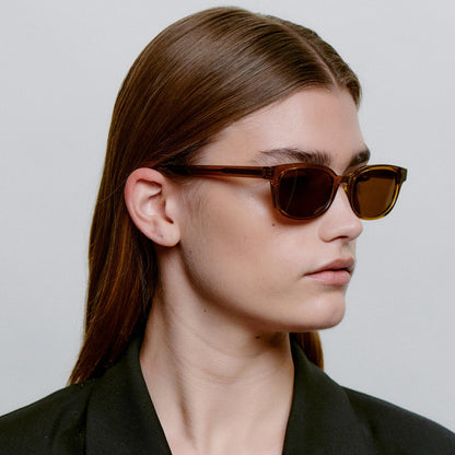 A.KJÆRBEDE CHARLIE Classic Rectangle Sunglasses - Smoke Transparent