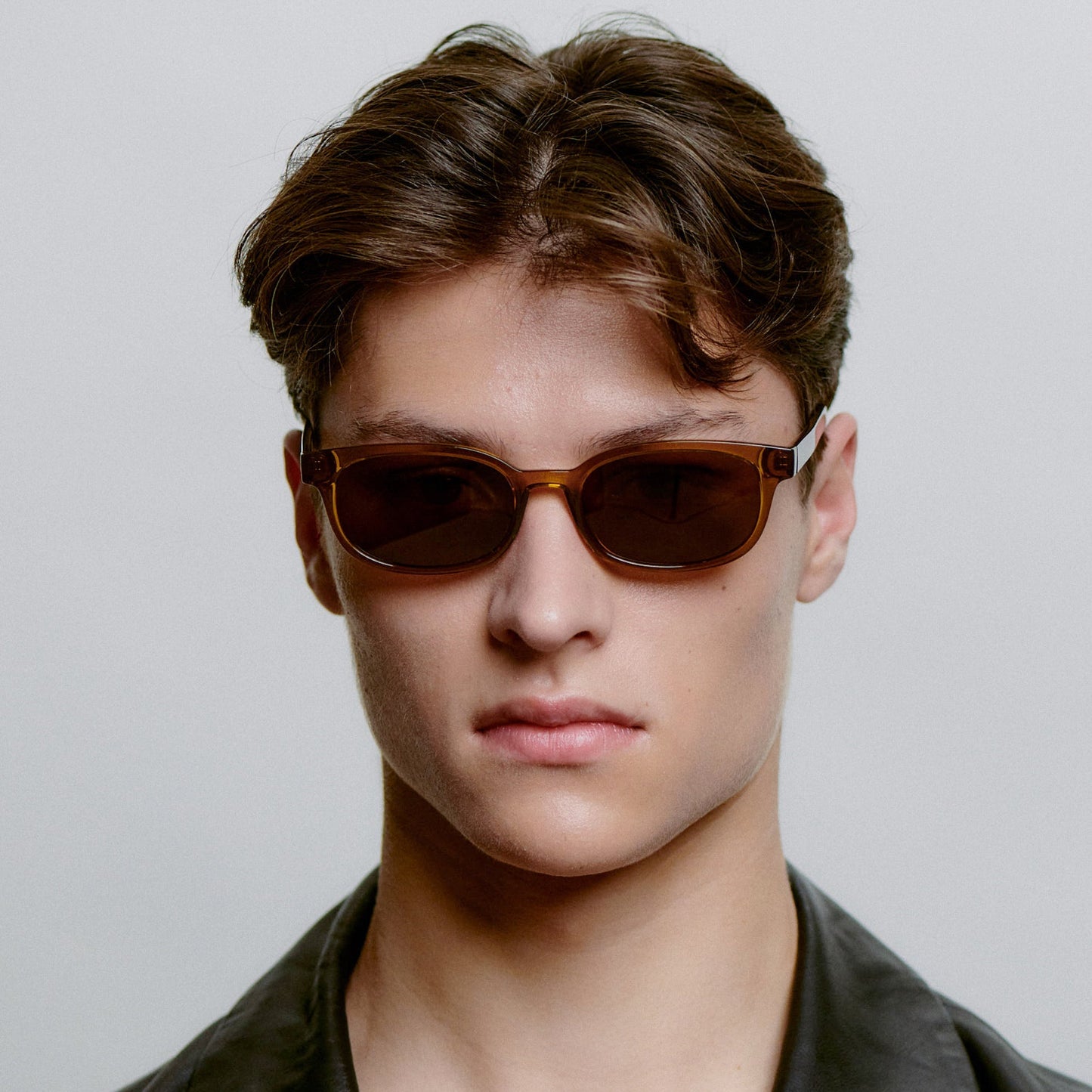A.KJÆRBEDE CHARLIE Classic Rectangle Sunglasses - Smoke Transparent