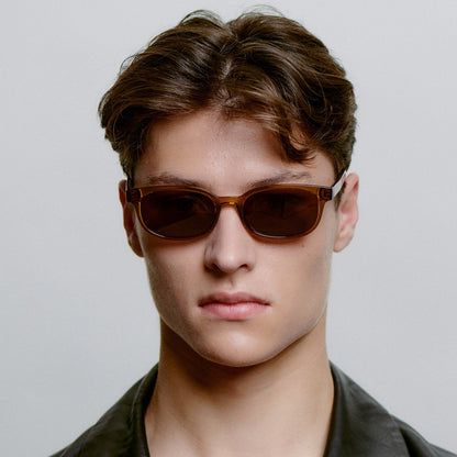 A.KJÆRBEDE CHARLIE Classic Rectangle Sunglasses - Smoke Transparent
