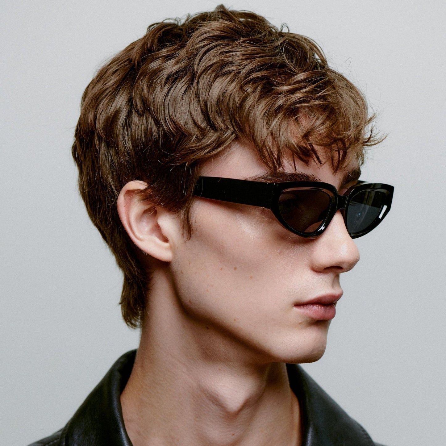 A.KJÆRBEDE ELLA Oval Cat-Eye Sunglasses l Black