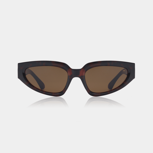 A.KJÆRBEDE ELLA Oval Cat-Eye Sunglasses l Demi Tortoise