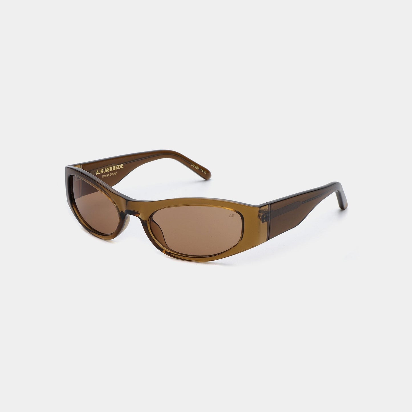 A.KJÆRBEDE GUST Sporty Cat-Eye Sunglasses l Smoke Transparent