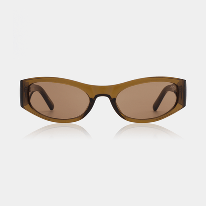 A.KJÆRBEDE GUST Sporty Cat-Eye Sunglasses l Smoke Transparent