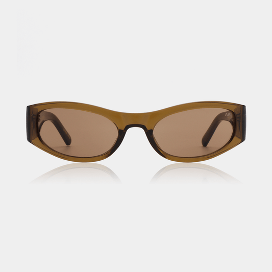 A.KJÆRBEDE GUST Sporty Cat-Eye Sunglasses l Smoke Transparent