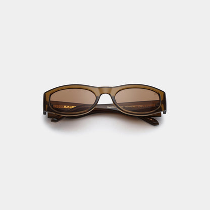 A.KJÆRBEDE GUST Sporty Cat-Eye Sunglasses l Smoke Transparent