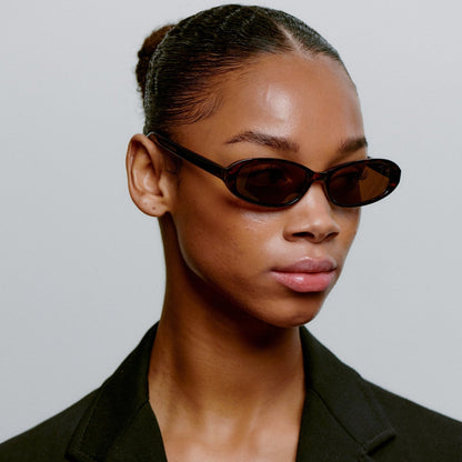 A.KJÆRBEDE MACY Sunglasses l Demi Tortoise Slim Frame