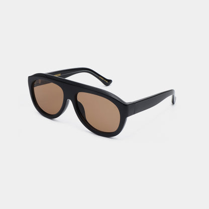 A.KJÆRBEDE RIO Sunglasses l Black, Brown Lens Aviator