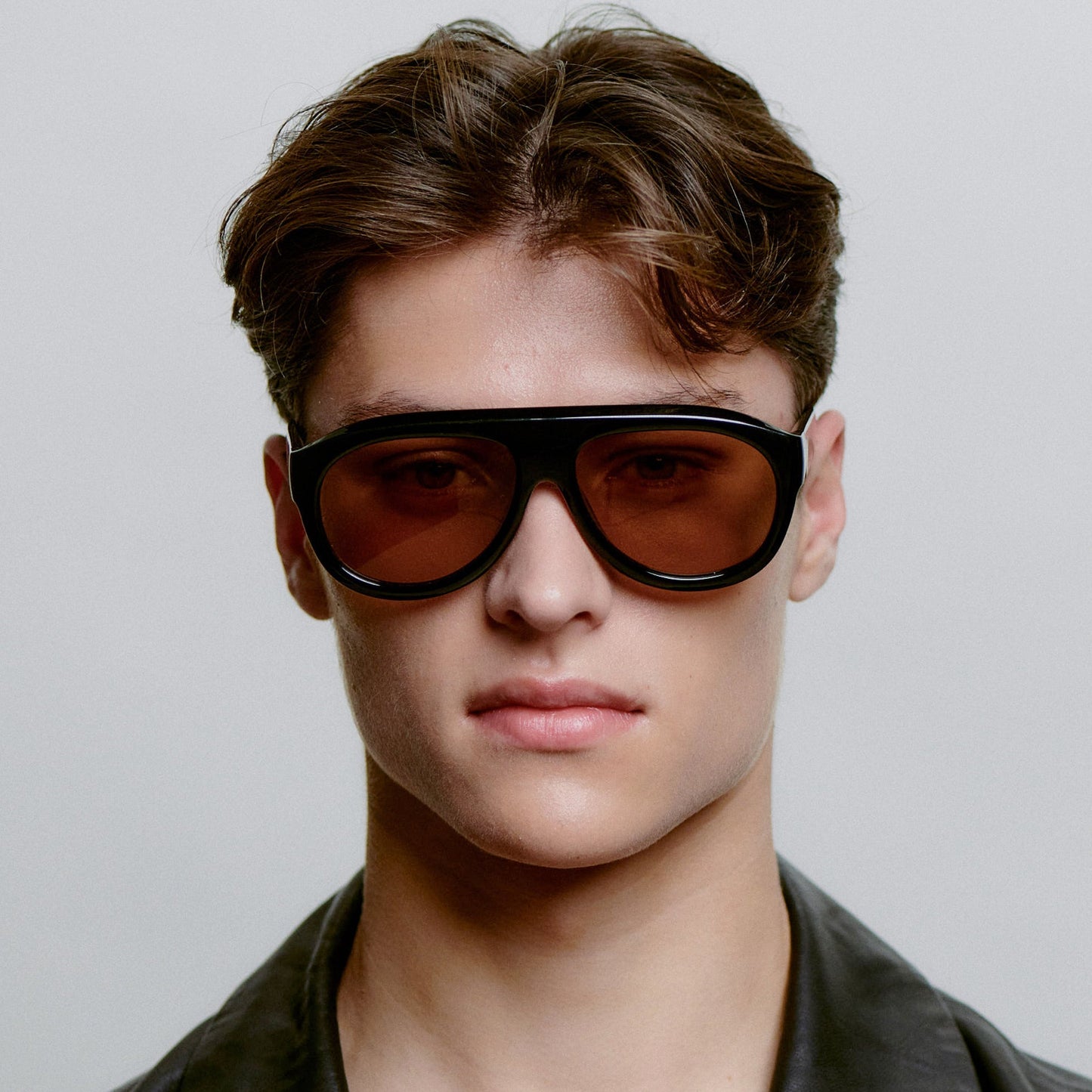 A.KJÆRBEDE RIO Sunglasses l Black, Brown Lens Aviator