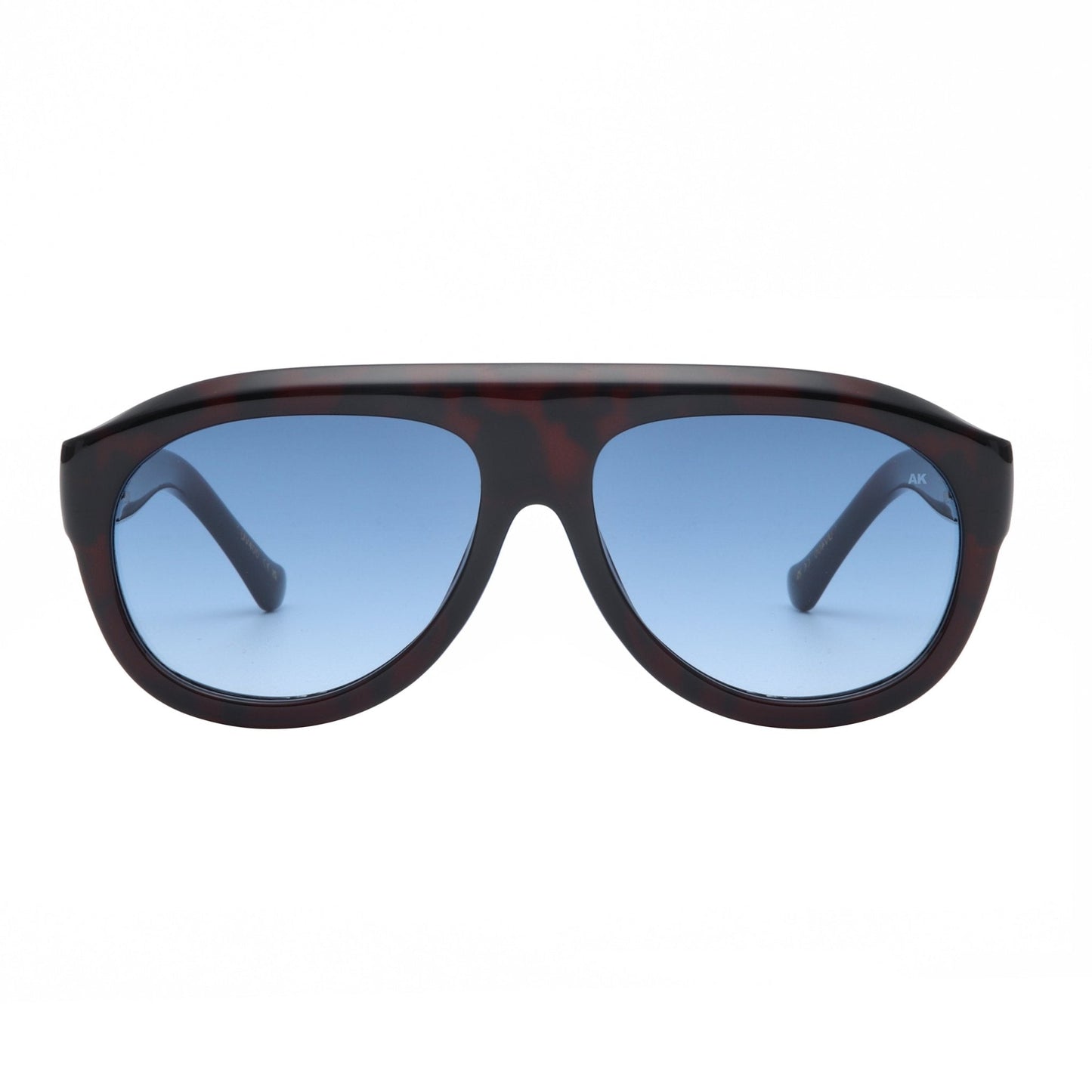 A.KJÆRBEDE RIO Sunglasses l Demi Tortoise, Blue Lens Aviator