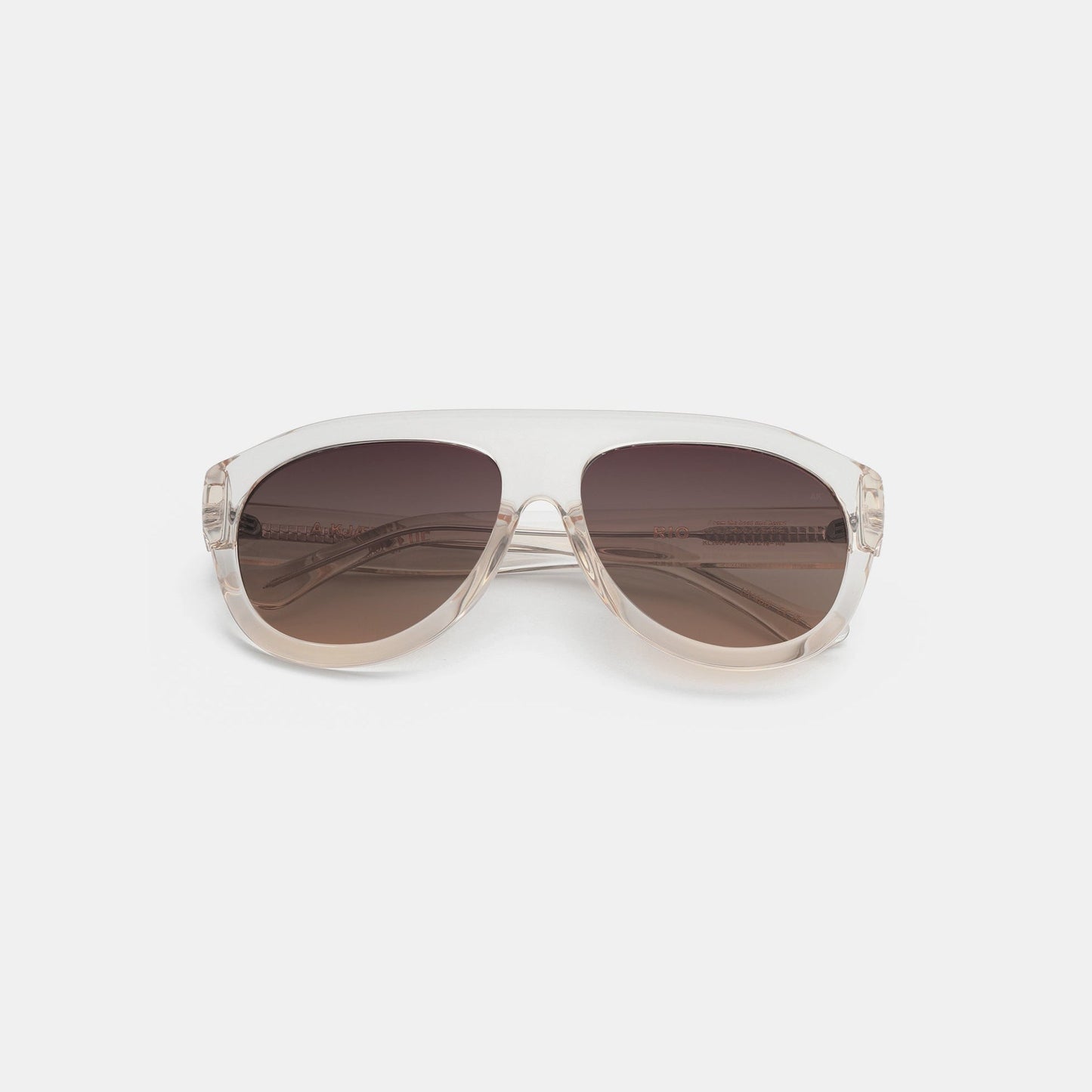 A.KJÆRBEDE RIO Sunglasses l Ecru Transparent Aviator