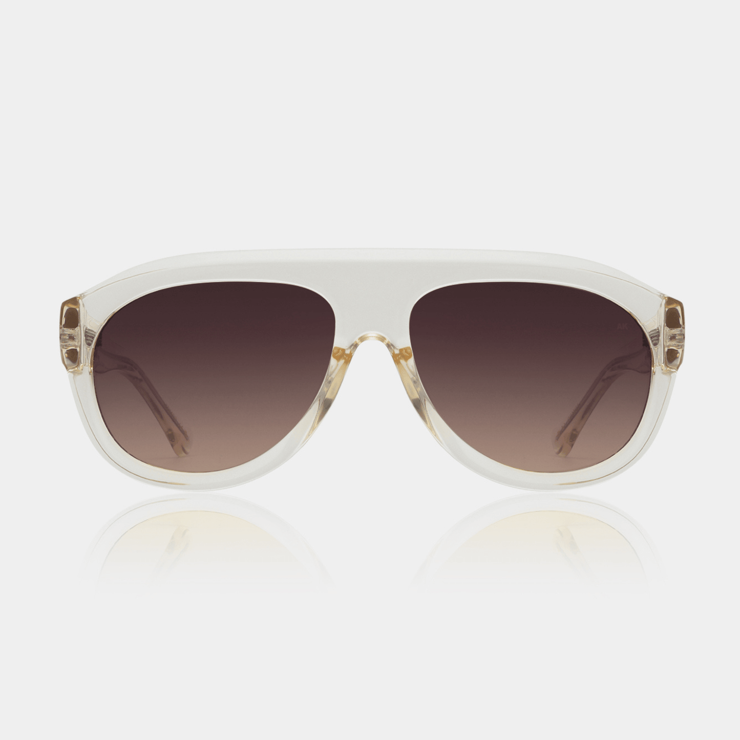 A.KJÆRBEDE RIO Sunglasses l Ecru Transparent Aviator