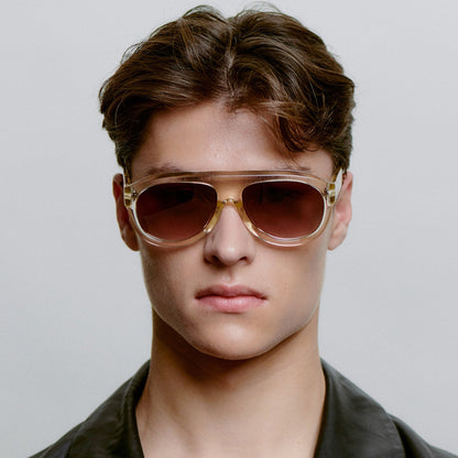 A.KJÆRBEDE RIO Sunglasses l Ecru Transparent Aviator