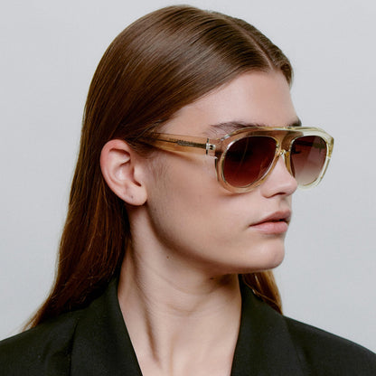 A.KJÆRBEDE RIO Sunglasses l Ecru Transparent Aviator