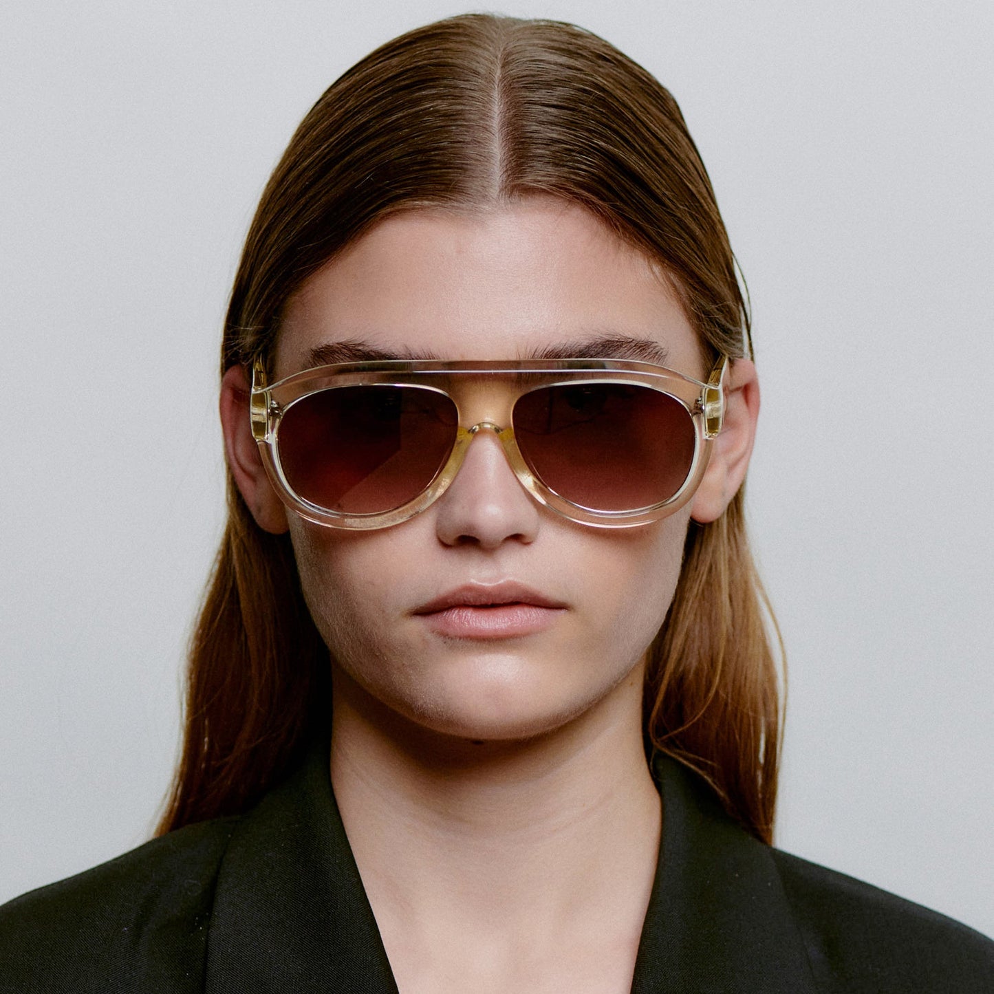 A.KJÆRBEDE RIO Sunglasses l Ecru Transparent Aviator