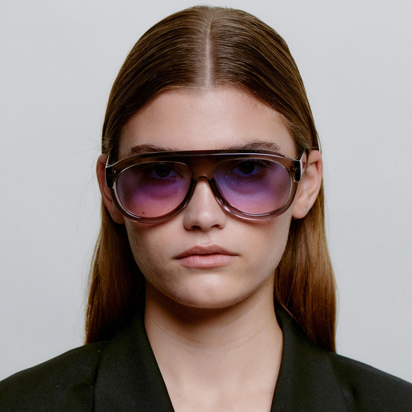 A.KJÆRBEDE RIO Sunglasses l Grey Transparent Aviator