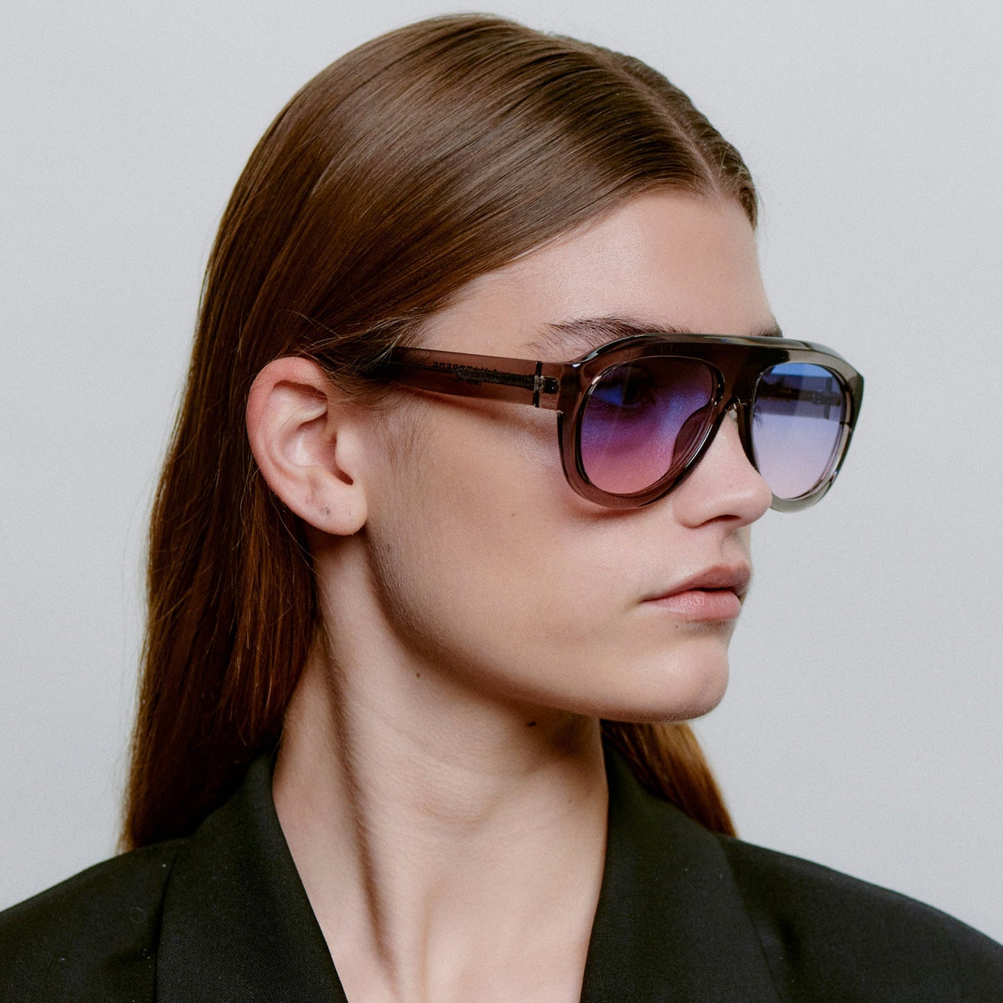 A.KJÆRBEDE RIO Sunglasses l Grey Transparent Aviator