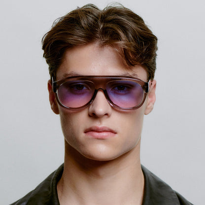 A.KJÆRBEDE RIO Sunglasses l Grey Transparent Aviator
