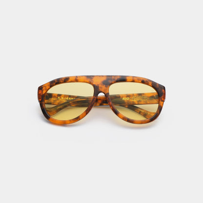 A.KJÆRBEDE RIO Sunglasses l Havana Tortoise Aviator
