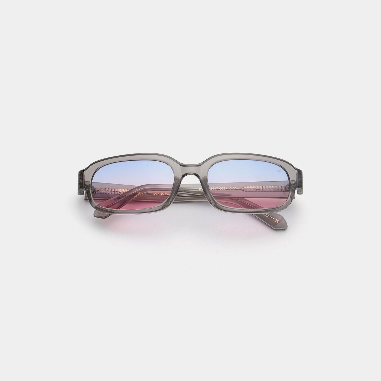 A.KJÆRBEDE WILL Sunglasses l Grey Transparent / Purple Pink Lens