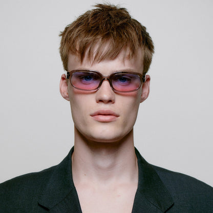 A.KJÆRBEDE WILL Sunglasses l Grey Transparent / Purple Pink Lens